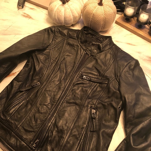 Genuine Leather Moto Jacket- Small - Picture 6 of 8